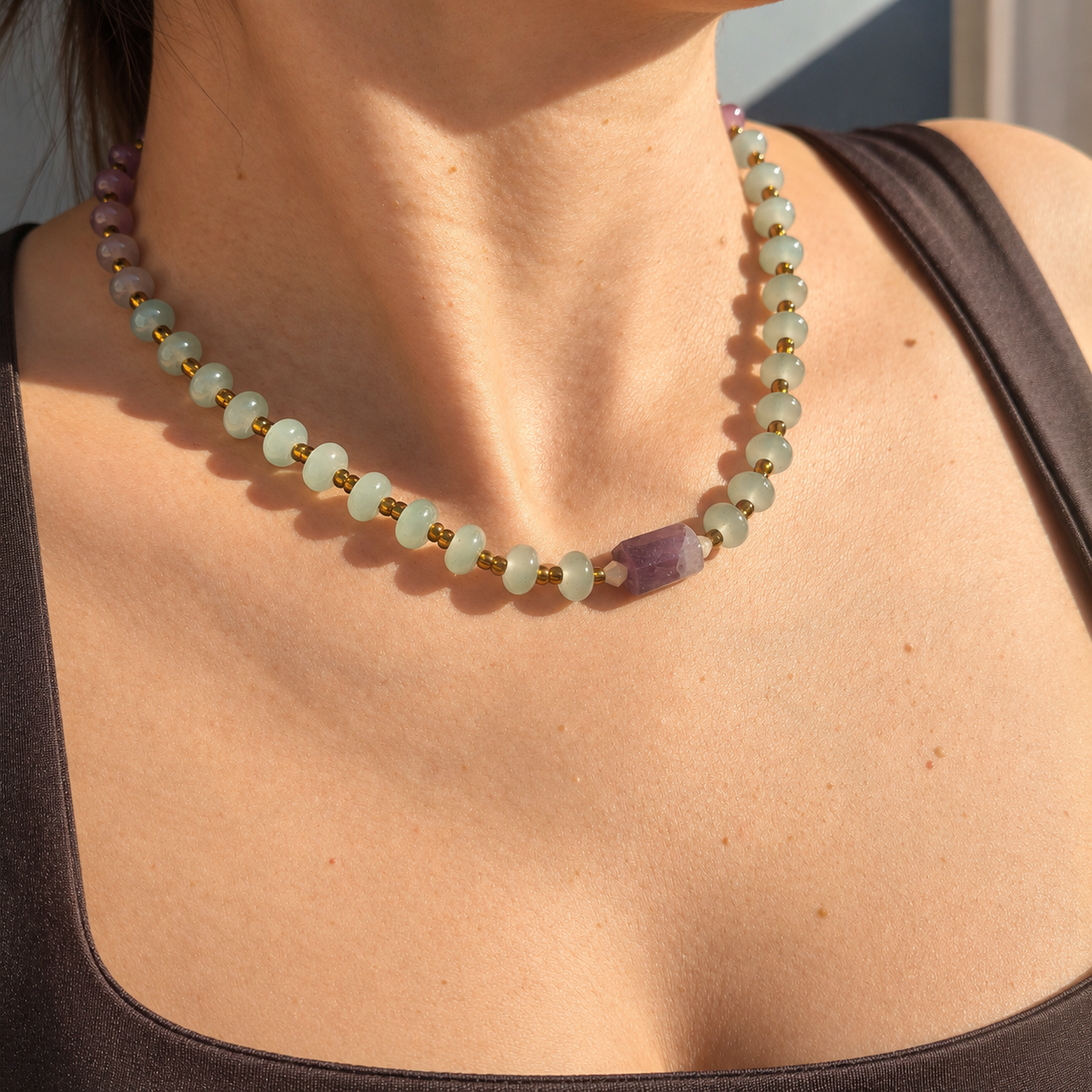 Violet Horizon Amethyst Necklace