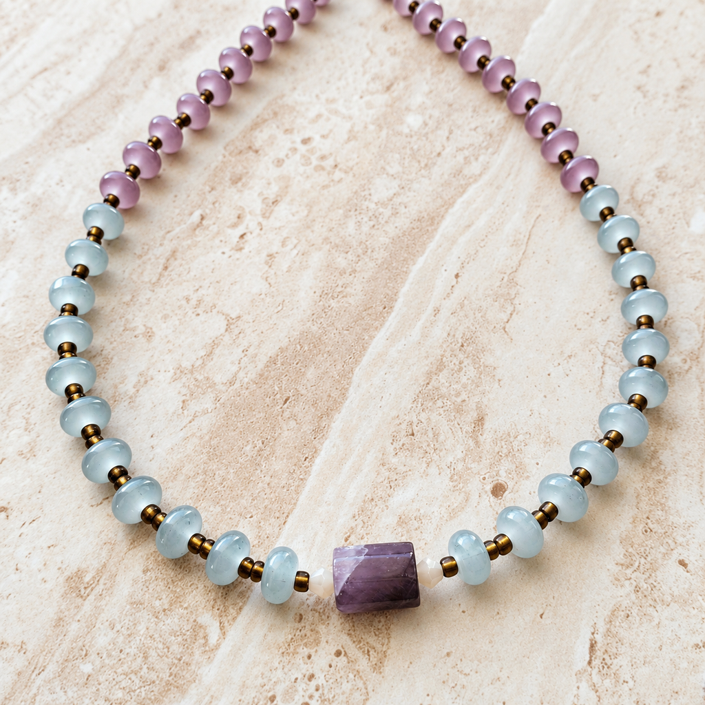 Violet Horizon Amethyst Necklace