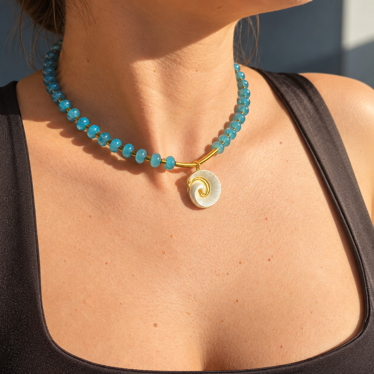 Ocean Spiral Necklace
