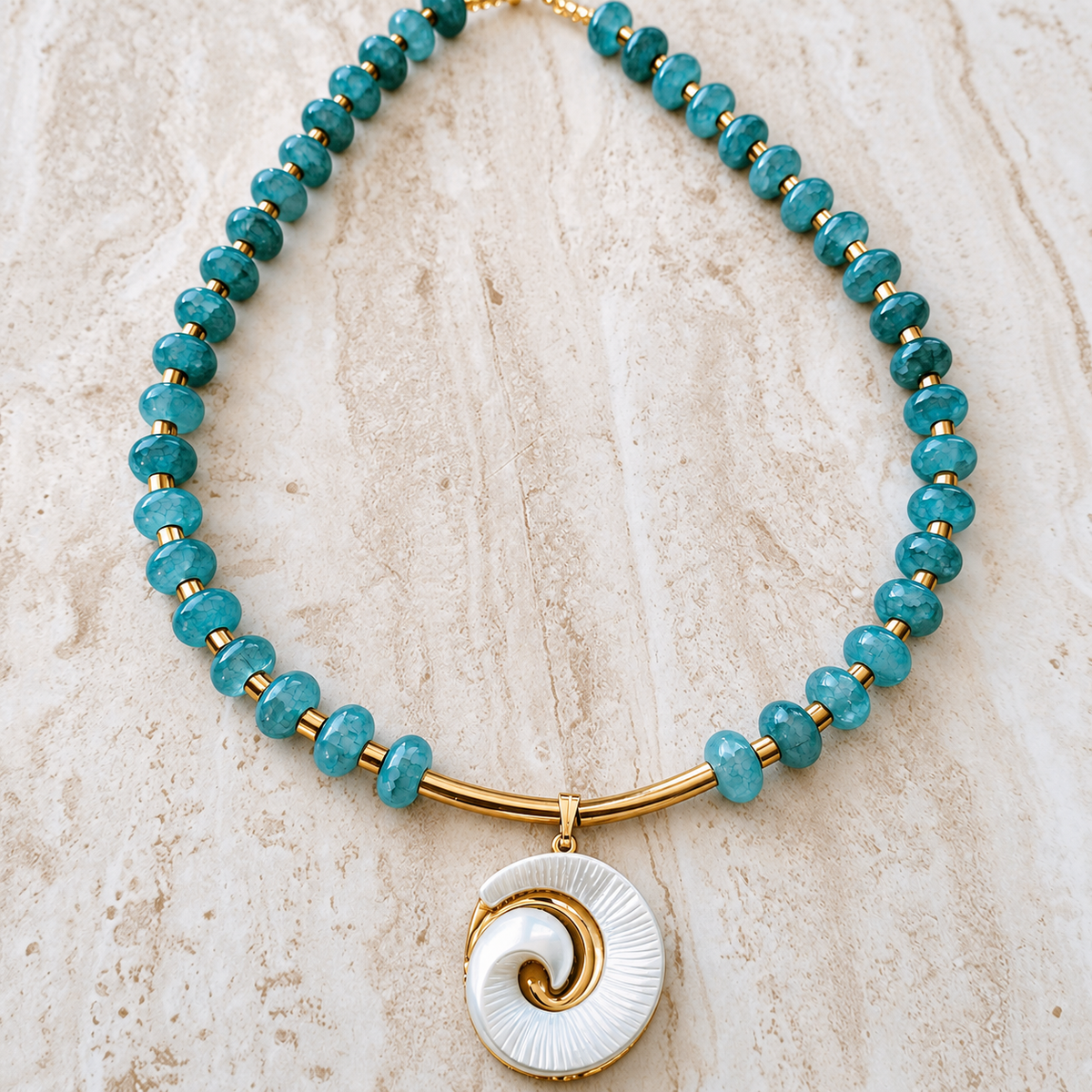 Ocean Spiral Necklace