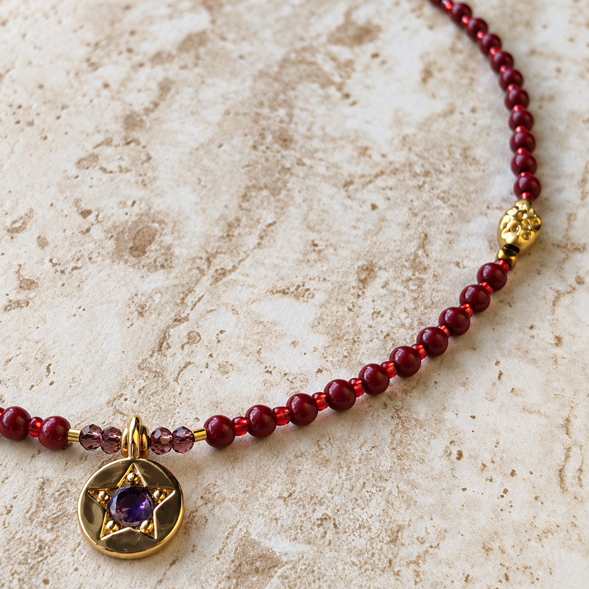 Nine of Pentacles Necklace