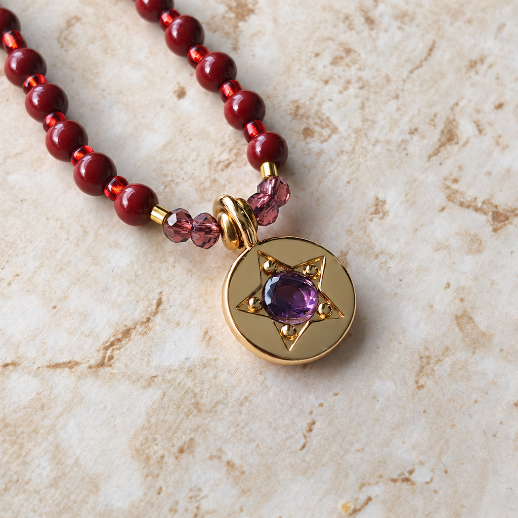 Nine of Pentacles Necklace