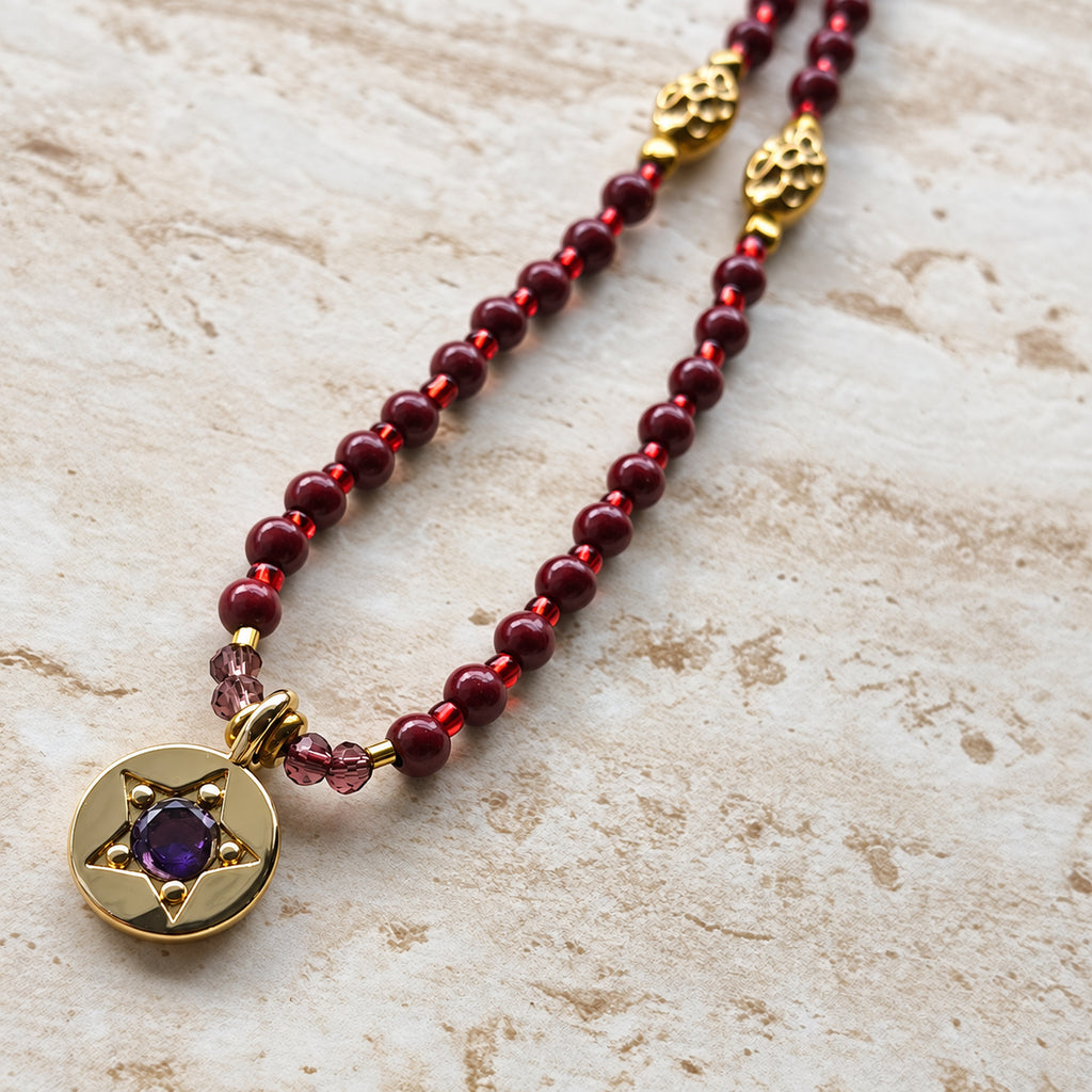 Nine of Pentacles Necklace