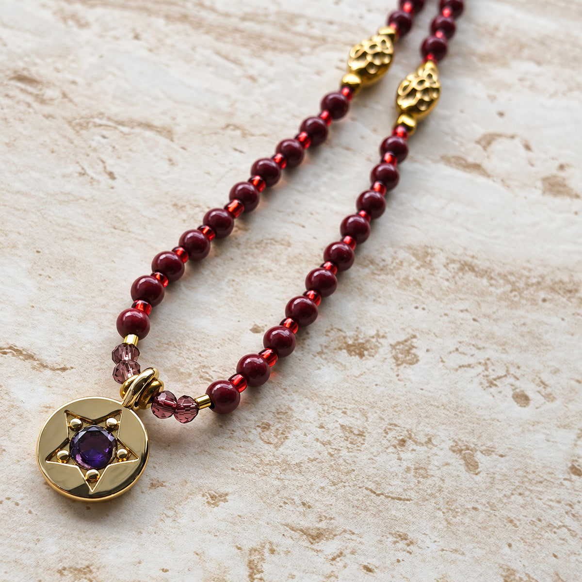 Nine of Pentacles Necklace
